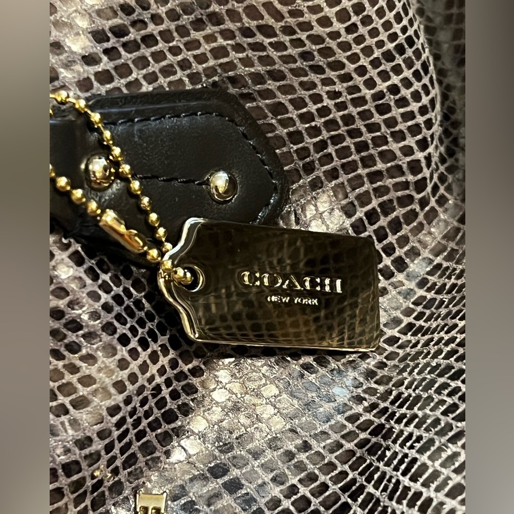 Coach Collette 2 Way Python/Graphite - image 3